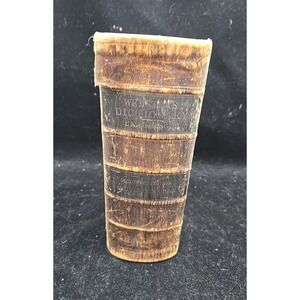 1864 Dr. Webster's Unabridged Dictionary Pictorial Edition Leather Antique Large
